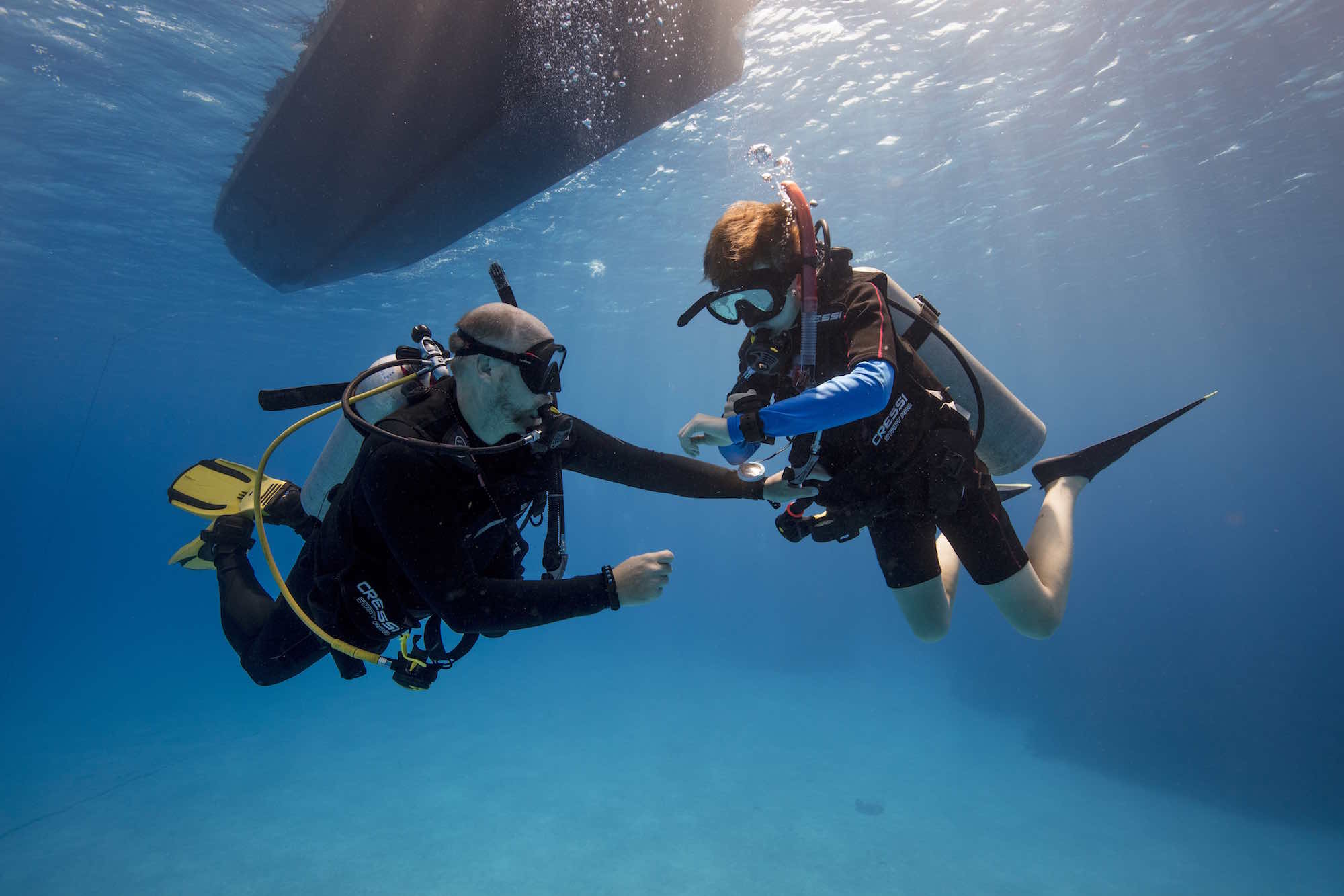 NAUI tandem diving 2